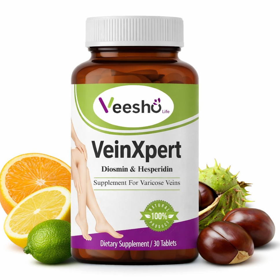 Ayurvedic VeinXpert Tablets – Varicose Veins | Support for Vein Health, Blood Circulation & Leg Comfort