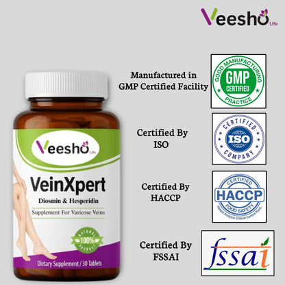 VeinXpert टैबलेट – नसों के स्वास्थ्य, रक्त संचार और पैरों को आराम देने के लिए आयुर्वेदिक सहायता