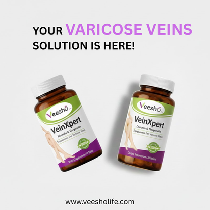 Ayurvedic Formulation VeinXpert Tablets – Spider Veins | Varicose Veins | Deep Vein Thrombosis.