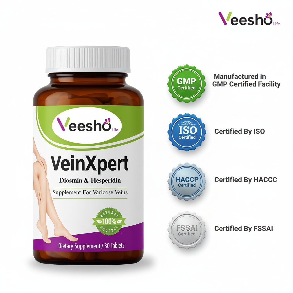 Ayurvedic VeinXpert Tablets – Varicose Veins | Support for Vein Health, Blood Circulation & Leg Comfort